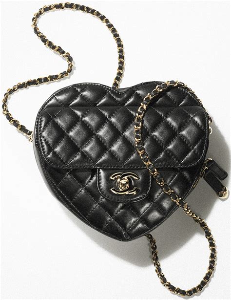 chanel heart bag black|chanel heart belt bag price.